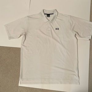 XL White Under Armour Golf Shirt